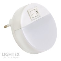 LED нощна лампа за контакт 0.4W 220V 4000K 10lm Lightex