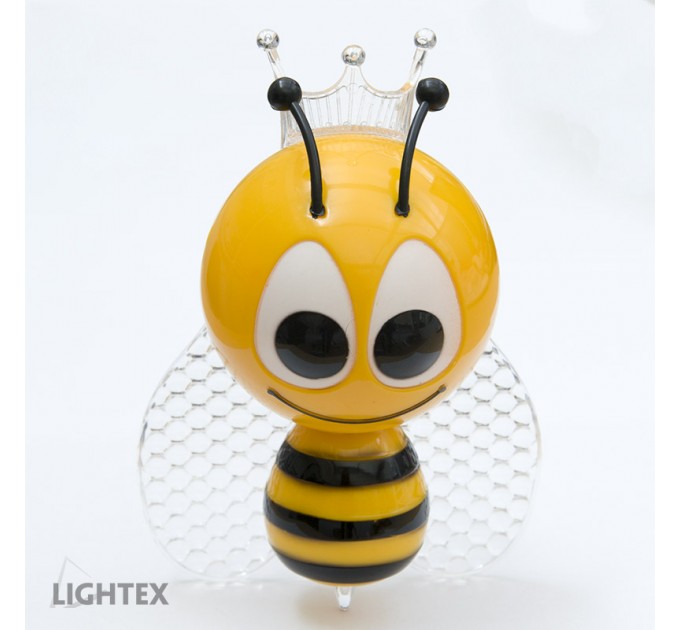 LED нощна лампа за контакт BEE 0.4W RGB 10lm със сензор 220V  Lightex