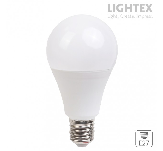 LED лампа Light  A70 15W 220V E27 NW 4000K 1275lm Lightex