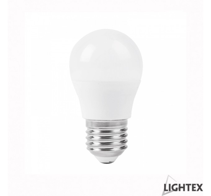LED лампа Plastic 5W 220V E27 P45 матирана CW 6500K 400lm Lightex
