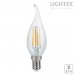 LED лампа FILAMENT 4.8W 220V E14 CF35 CL с извит връх 3000K 550lm Lightex