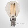 LED лампа FILAMENT 4W 220V E14 P45 CL 3000K 470lm Lightex