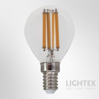 LED лампа FILAMENT 6W 220V E14 P45 CL 3000K 806lm Lightex