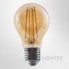 LED лампа FILAMENT 6W 220V E27 A60 GOLD 2700K 806lm Lightex