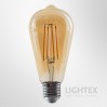 LED лампа FILAMENT 6W 220V E27 ST64 GOLD 2700K 806lm Lightex