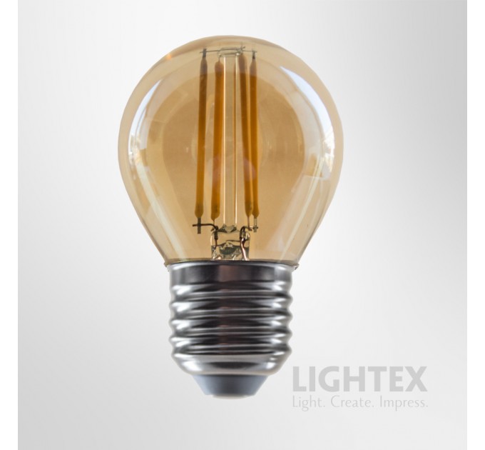 LED лампа FILAMENT 4W 220V E27 G45 GOLD 2700K 470lm Lightex