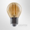 LED лампа FILAMENT 4W 220V E27 G45 GOLD 2700K 470lm Lightex