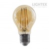 LED лампа FILAMENT димируема 8W 220V E27 A60 GOLD 2700K 806lm Lightex