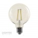 LED лампа FILAMENT димируема 8W 220V E27 G95 CL 3000K 806lm Lightex