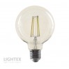 LED лампа FILAMENT димируема 8W 220V E27 G95 CL 3000K 806lm Lightex