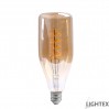 LED лампа FILAMENT димируема 4W 220V E27 BT78 Gold 2200K 220lm Lightex