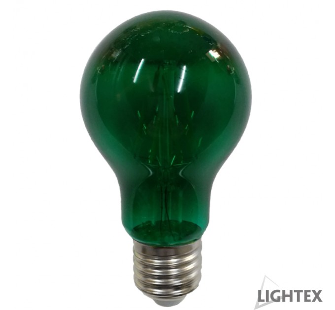 LED лампа FILAMENT 4W 220V E27 A60  зелена 120lm Lightex
