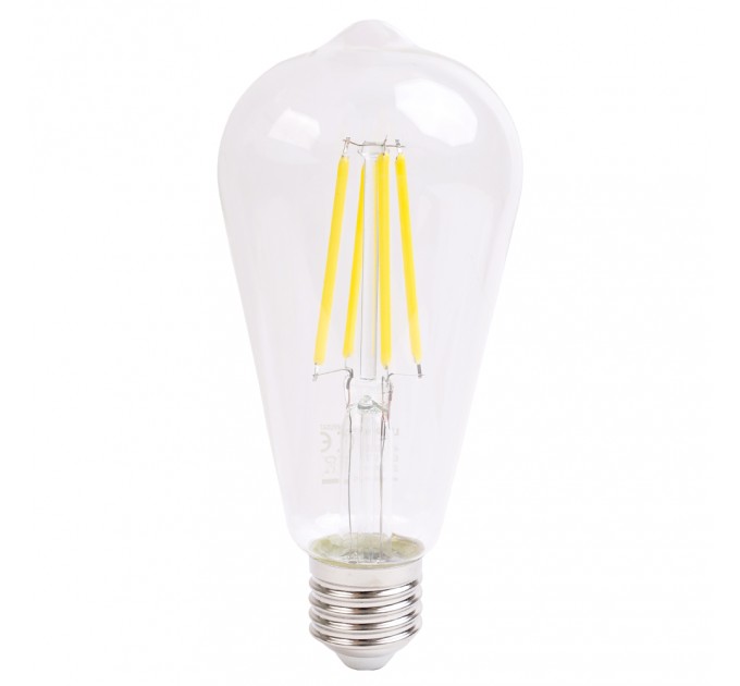 LED лампа FILAMENT 7W 220V E27 ST64 CL 2700K 210lm/w 1500lm Lightex