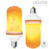 LED лампа 5W 220V E27 с гравитационен сензор жълт пламък 1400K 100lm Lightex