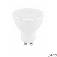 LED лампа Plastic 5W 220V GU10 CW 6500K 400lm Lightex