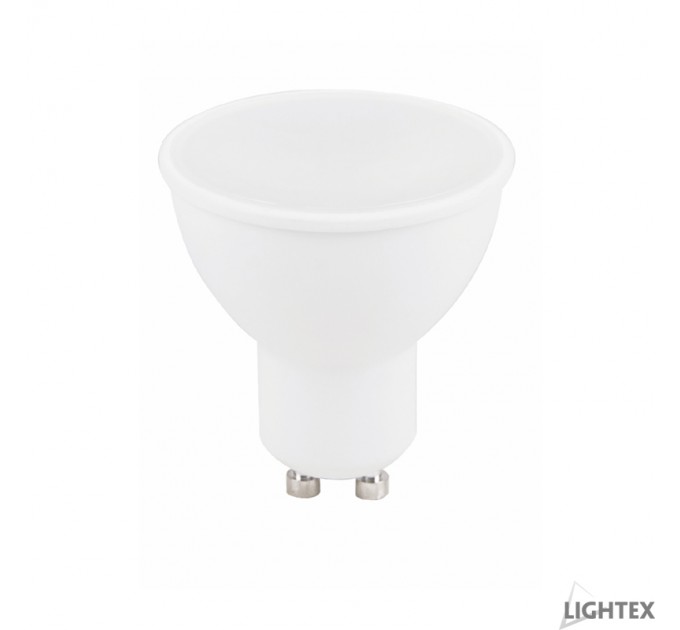 LED лампа Plastic 3W 220V GU10 CW 6500K 249lm Lightex