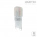 LED лампа SMD G9 2.2W 220V 3000K 220lm plastic Lightex