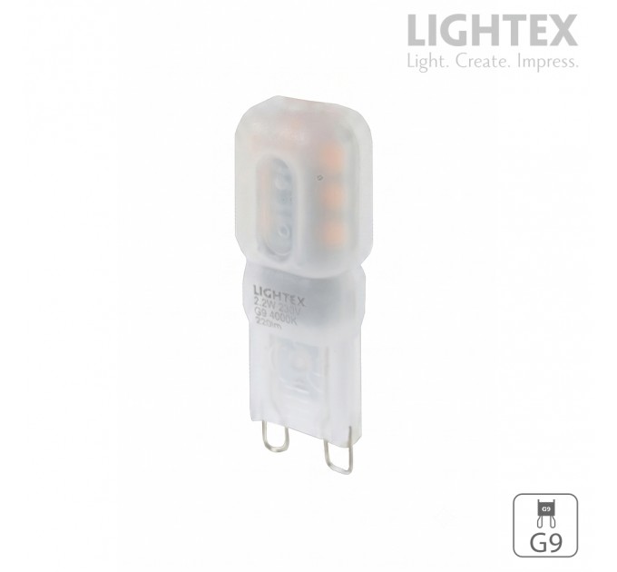 LED лампа SMD G9 2.2W 220V 4000K 220lm plastic Lightex