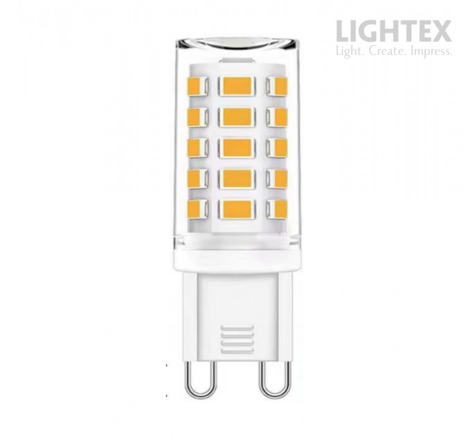 LED лампа SMD G9 4W 220V 3000K 490lm керамика Lightex