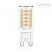 LED лампа SMD G9 4W 220V 3000K 490lm керамика Lightex