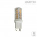 LED лампа SMD G9 4W 220V 3000K 490lm керамика Lightex