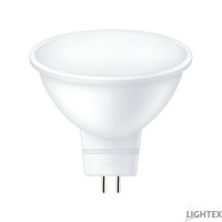 LED лампа Plastic 5W 12V AC/DC GU5.3  CW 6500K 400lm Lightex