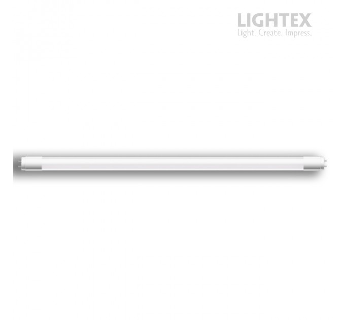 LED тръба Т8 9W 6500K 120lm/w 1080lm 600mm стъклена едностранно захранване Lightex