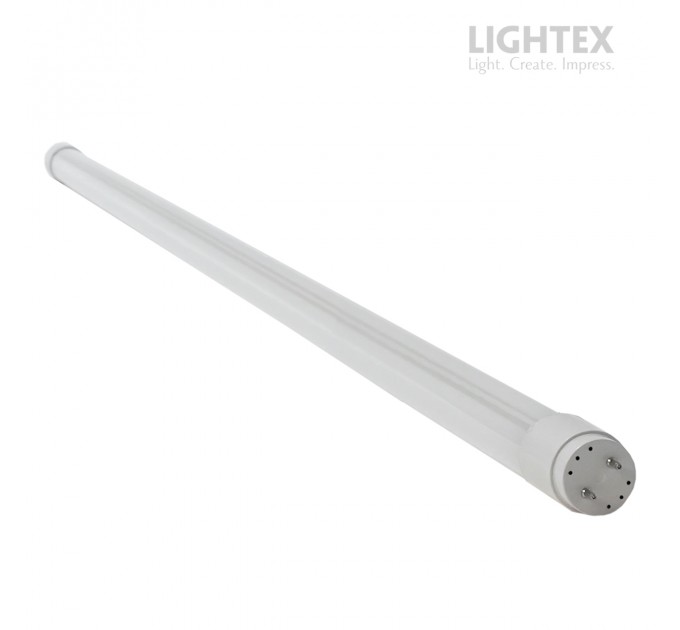 LED тръба Т8 18W 4000K 120lm/w 2160lm 1200mm стъклена едностранно захранване Lightex