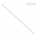 LED тръба Т8 24W 4000K 100lm/W 2400lm 1500mm стъклена едностранно захранване Lightex