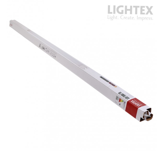 LED тръба Т8 24W 6500K 2400lm 1500mm стъклена едностранно захранване Lightex