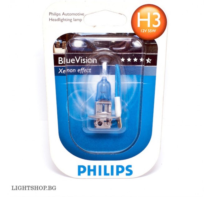 Philips автохалоген Н3 12336 BV 12V 55W PK22s B1