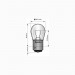 Philips автопътепоказателна PY21W 13496 24V HDLL CP