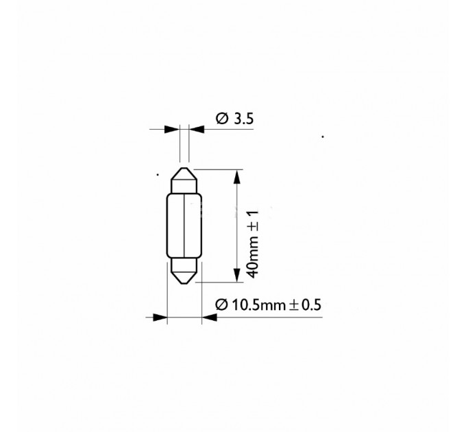 Philips автософитна Fest T10,5x43 13866 10W 24V SV8.5 CP