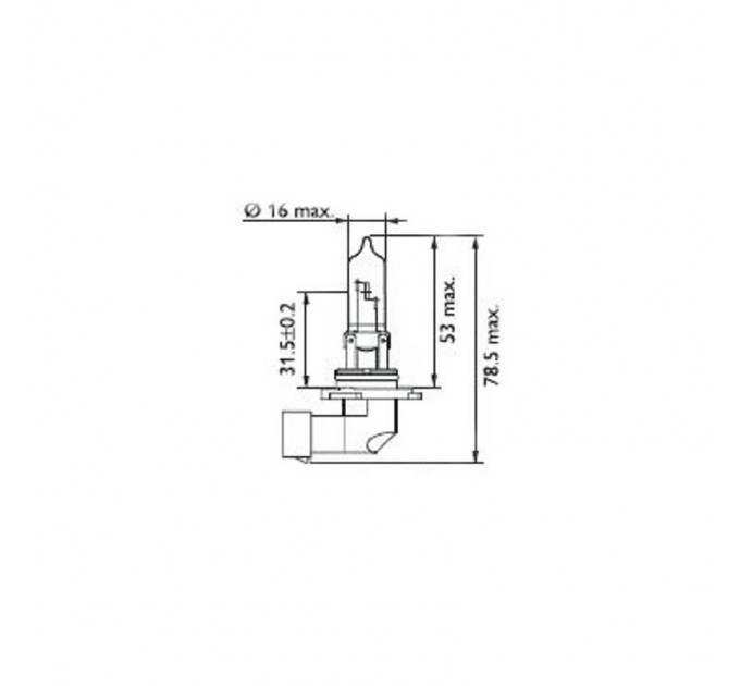 Philips автохалоген /за мъгла/ НВ3 9005 PR 65W 12V P20d C1