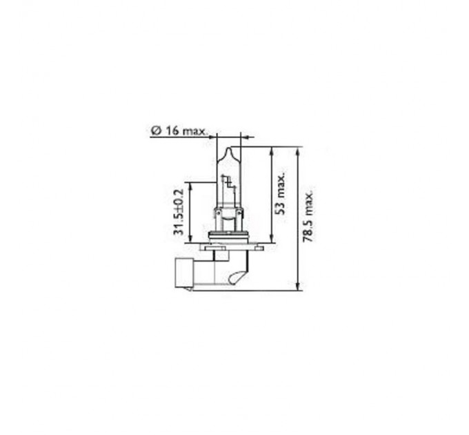 Philips автохалоген /за мъгла/ НВ3 9005 BV 65W 12V P20d B1
