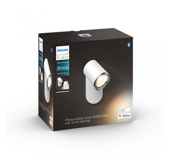 Philips HUE ADORE Спот 1х5W GU10 350Lm бял 2200K - 6500K IP44
