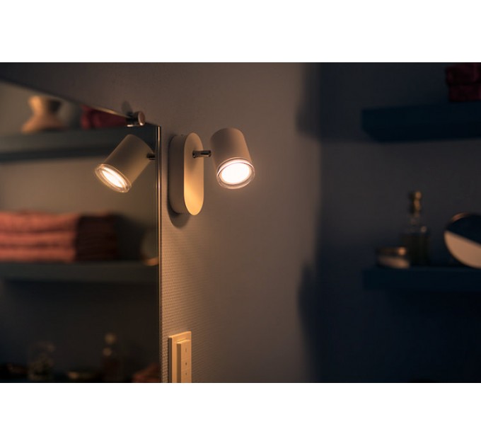 Philips HUE ADORE Спот 1х5W GU10 350Lm бял 2200K - 6500K IP44
