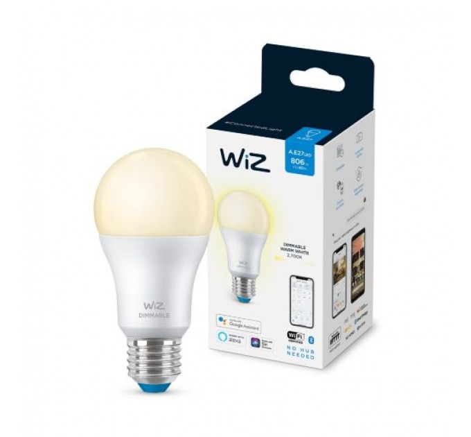 WIZ Wi-Fi LED лампа 8W A60 E27 806lm 2700K 25000h