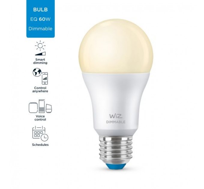 WIZ Wi-Fi LED лампа 8W A60 E27 806lm 2700K 25000h