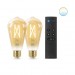 WIZ Wi-Fi Led лампа FILAMENT GOLD 6.7W ST64 E27 640lm 2000K-5000K 15000h 2бр/опаковка + дистанционно