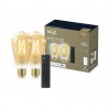 WIZ Wi-Fi Led лампа FILAMENT GOLD 6.7W ST64 E27 640lm 2000K-5000K 15000h 2бр/опаковка + дистанционно