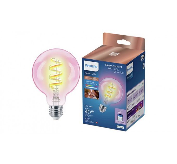 Philips Smart с WiZ LED лампа 11W-75W G95 E27 1055lm 2700K-6500K 25000h