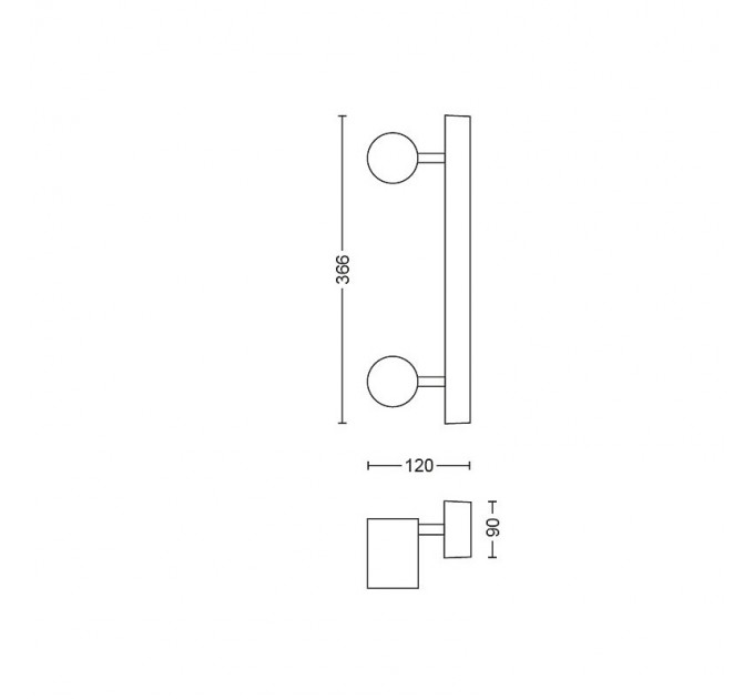 Philips HUE ADORE Спот 2х5W GU10 700Lm бял 2200K - 6500K IP44