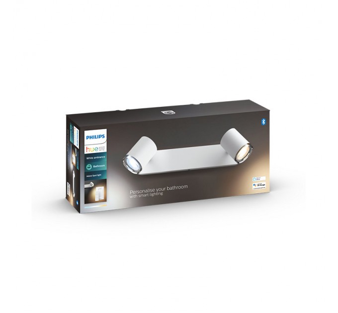 Philips HUE ADORE Спот 2х5W GU10 700Lm бял 2200K - 6500K IP44