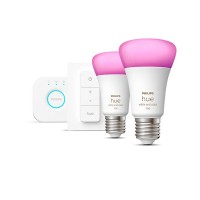 Philips HUE Стартов комплект Led лампи E27 A60 2х9W 2х806lm RGB 2200K - 6500K+16 мил.цвята
