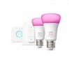 Philips HUE Стартов комплект Led лампи E27 A60 2х9W 2х806lm RGB 2200K - 6500K+16 мил.цвята