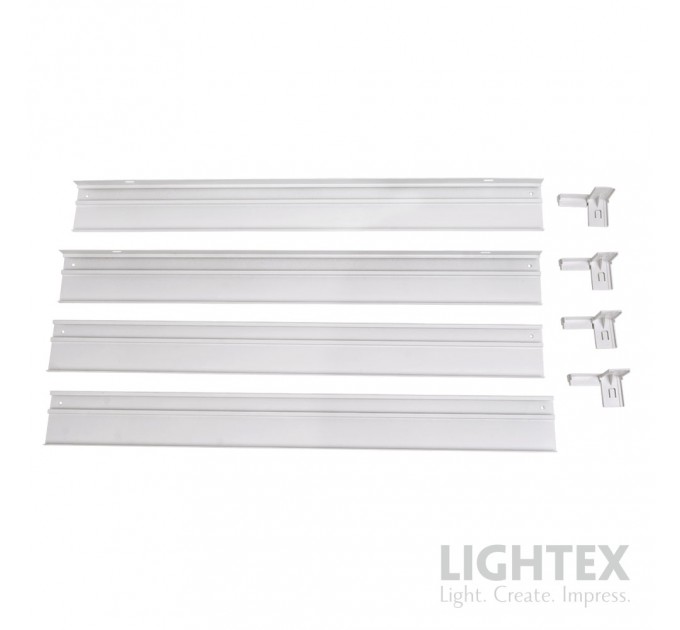 Рамка за открит монтаж COMPACT за LED панел 600х600x62mm бяла Lightex