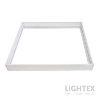 Рамка за открит монтаж COMPACT за LED панел 600х600x62mm бяла Lightex