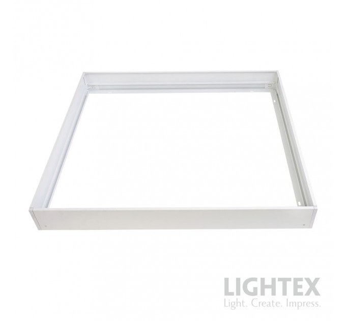 Рамка за открит монтаж COMPACT за LED панел 600х600x62mm бяла Lightex