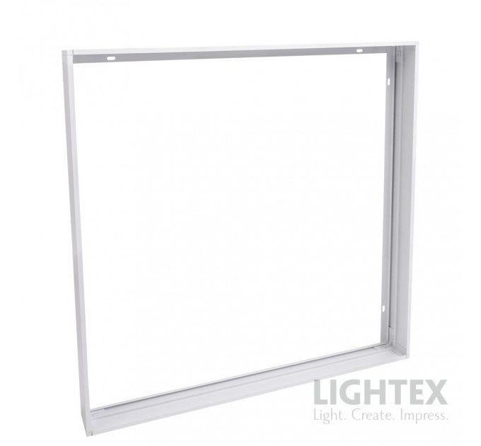 Рамка за открит монтаж COMPACT за LED панел 600х600x62mm бяла Lightex